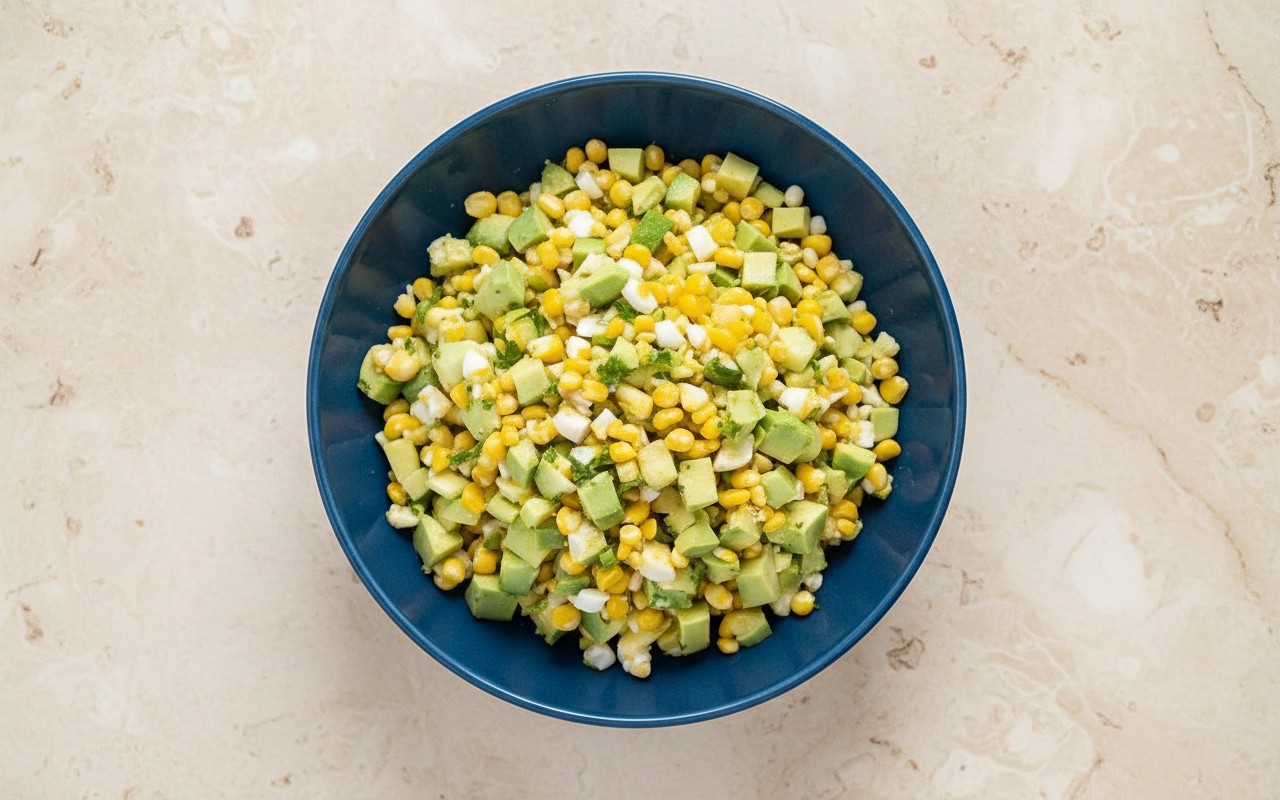 Ensalada de Huevo, Palta y Choclo