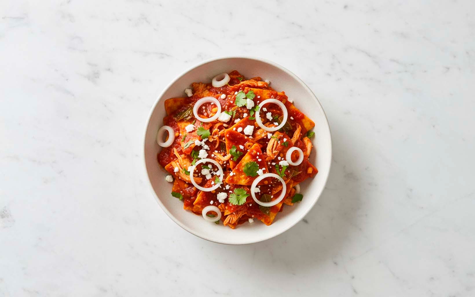 Chilaquiles Rojos con Pollo