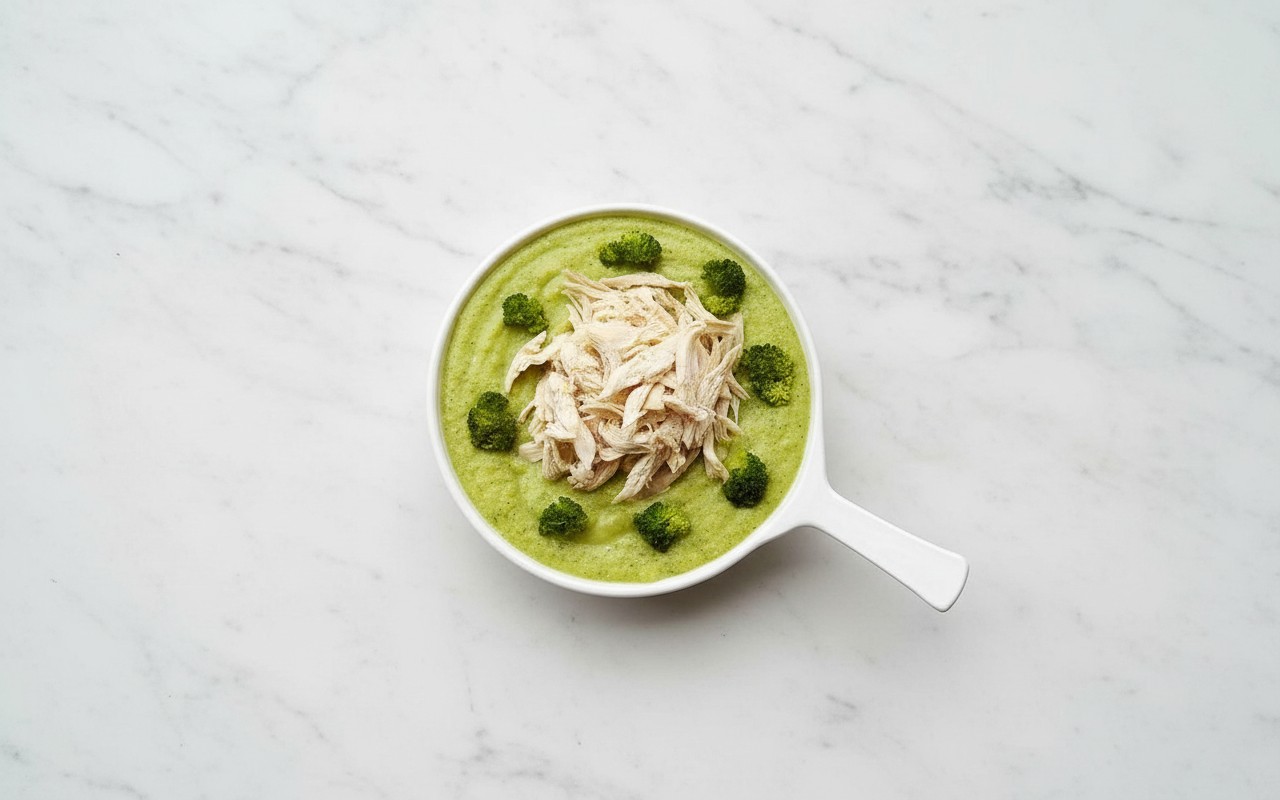 Crema de Brócoli con Pollo