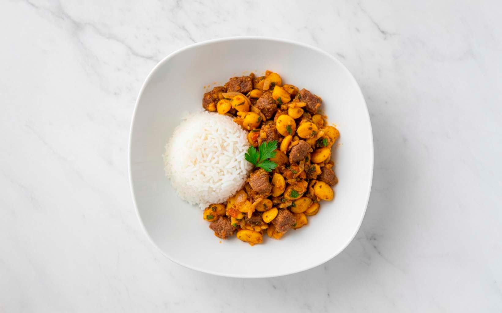 Olluquito con Carne y Arroz