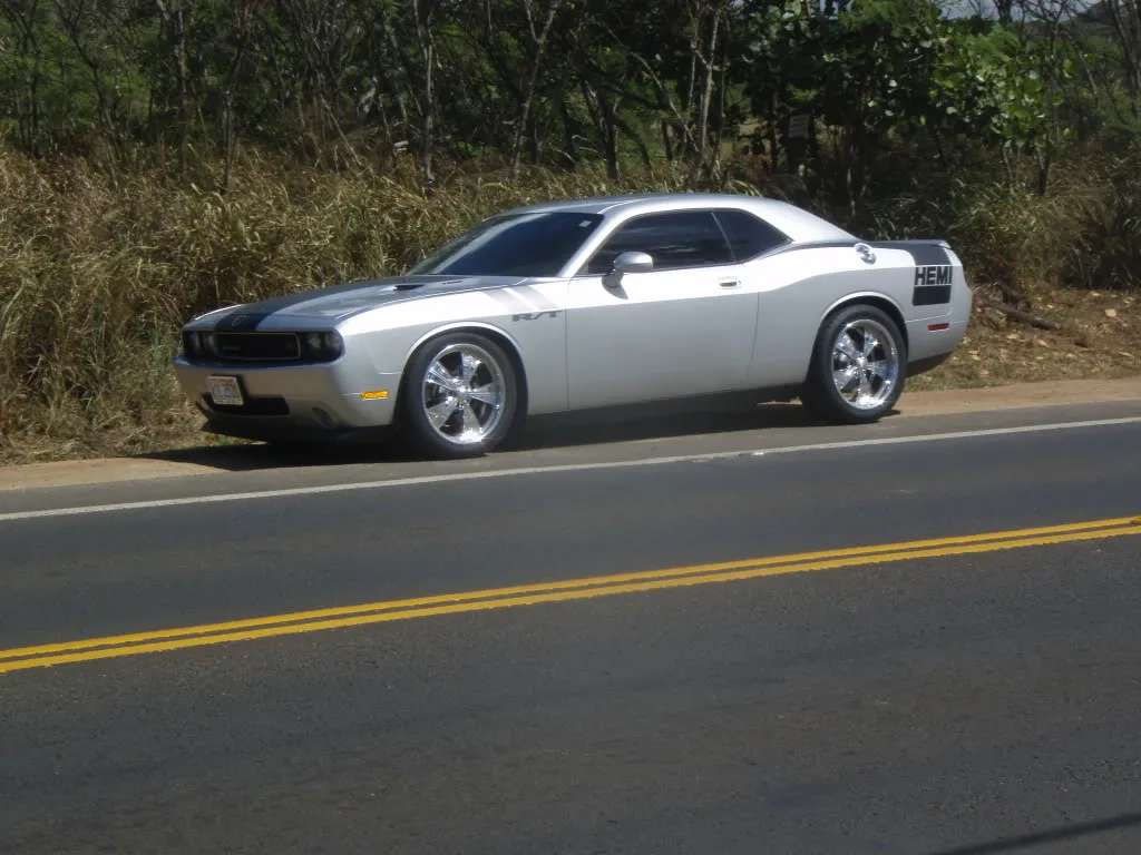 2010 Dodge Challenger fitted with Custom 20x8.5 12mm wheels