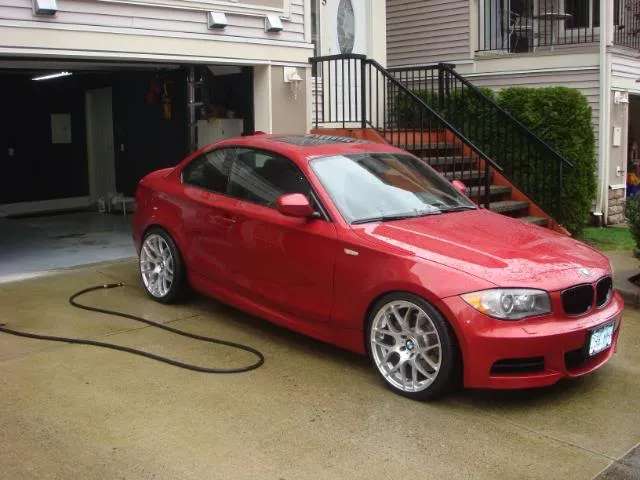 2010 BMW 135i fitted with VMR V710 Hyper Silver 19x8.5 35mm wheels
