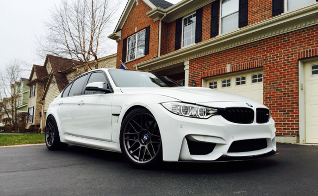 2022 BMW M3 fitted with Arc-8 19x9.5 35mm wheels