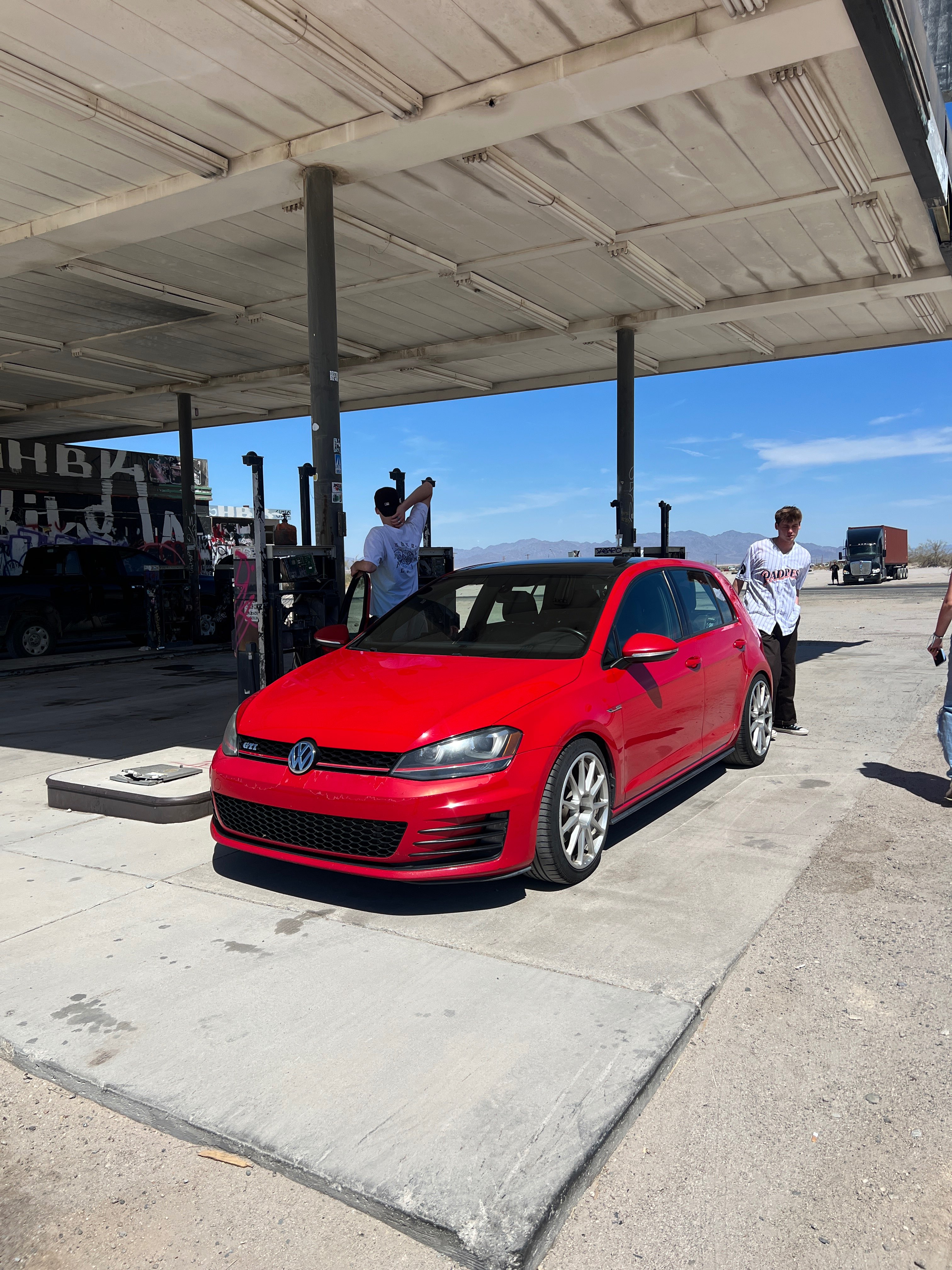 2016 Volkswagen GTI fitted with RSE-11 18x8.5 45mm wheels
