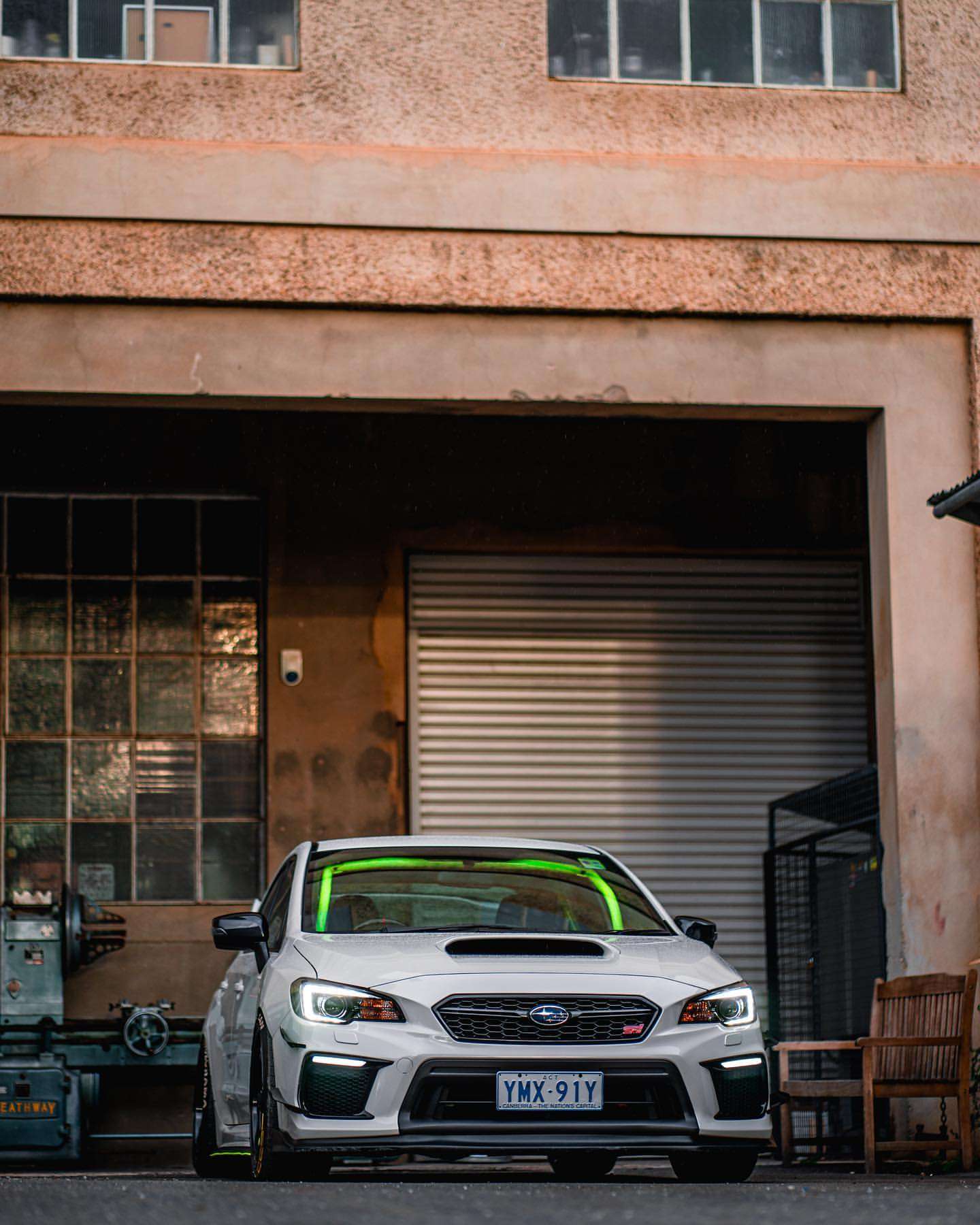 2018 Subaru Impreza fitted with Mc37 - Black 19x9.5 30mm wheels