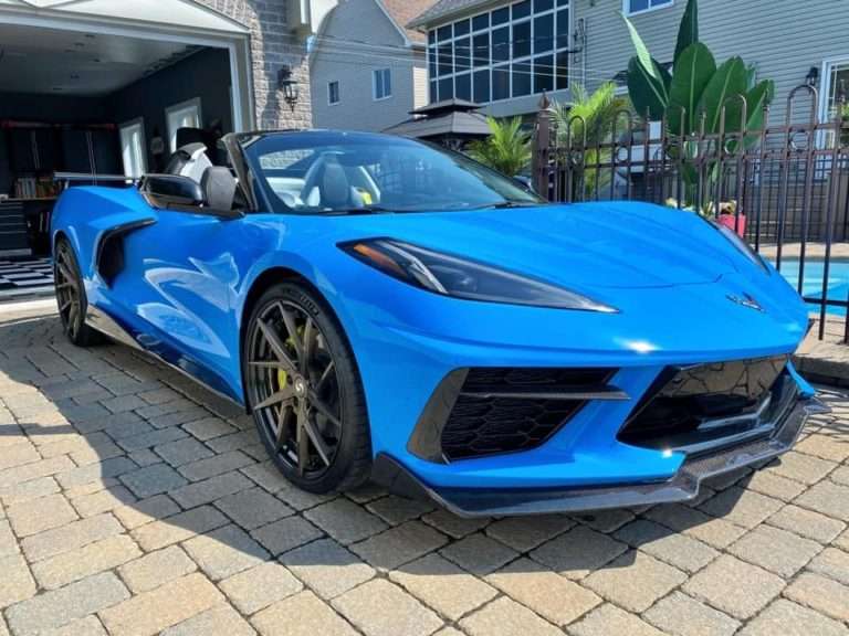 2023 Chevrolet Corvette fitted with SV307S 21x12 52mm wheels