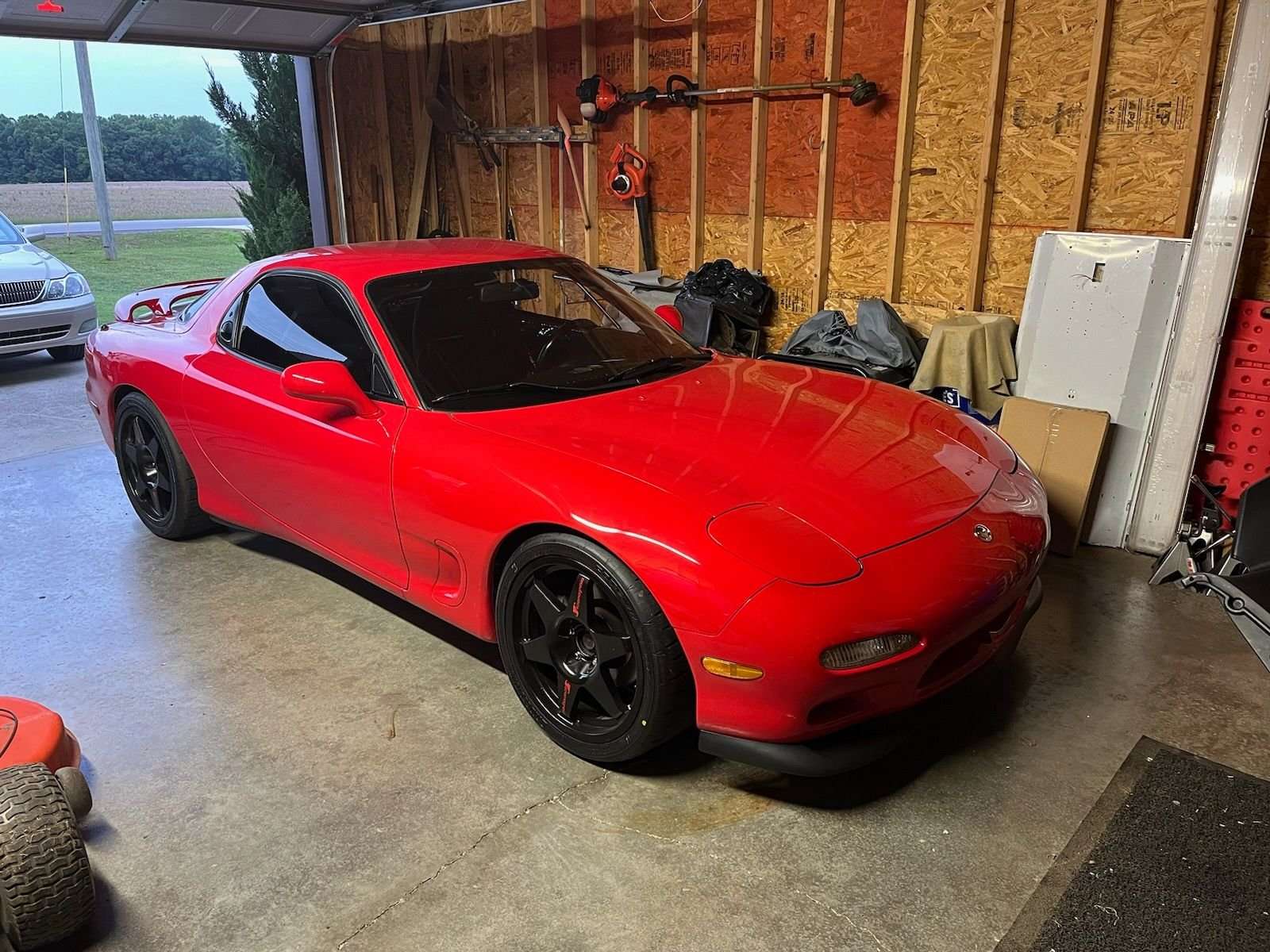 1995 Mazda RX-7 - Forged Magnesium Wheels Tecnomagnesio Lightweight Forged Magnesium Wheels 18x10 +50, 285/30R18, stock suspension