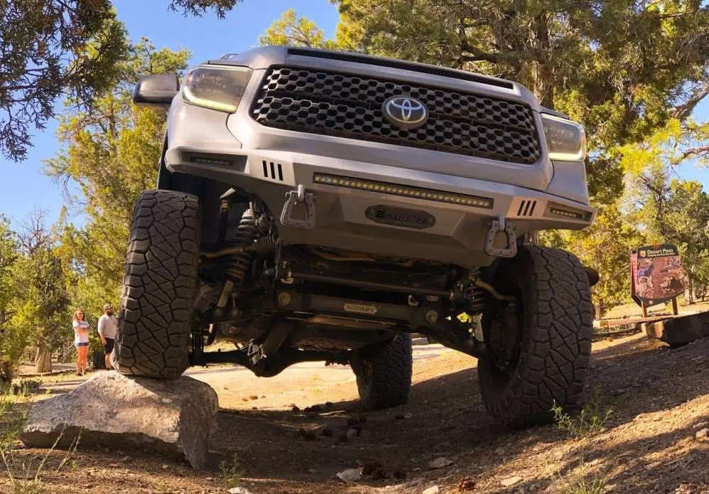 2019 Toyota Tundra fitted with Grenade - Black 20x10 -24mm wheels