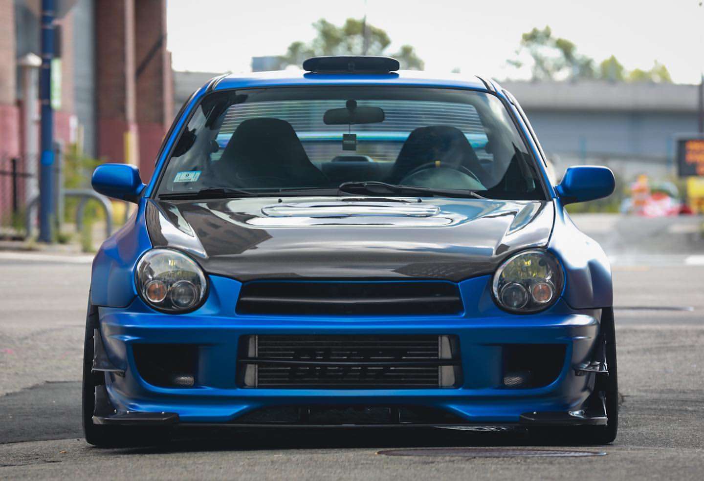 2002 Subaru Impreza fitted with ADVAN Racing RZF2 18x10.5 15mm wheels