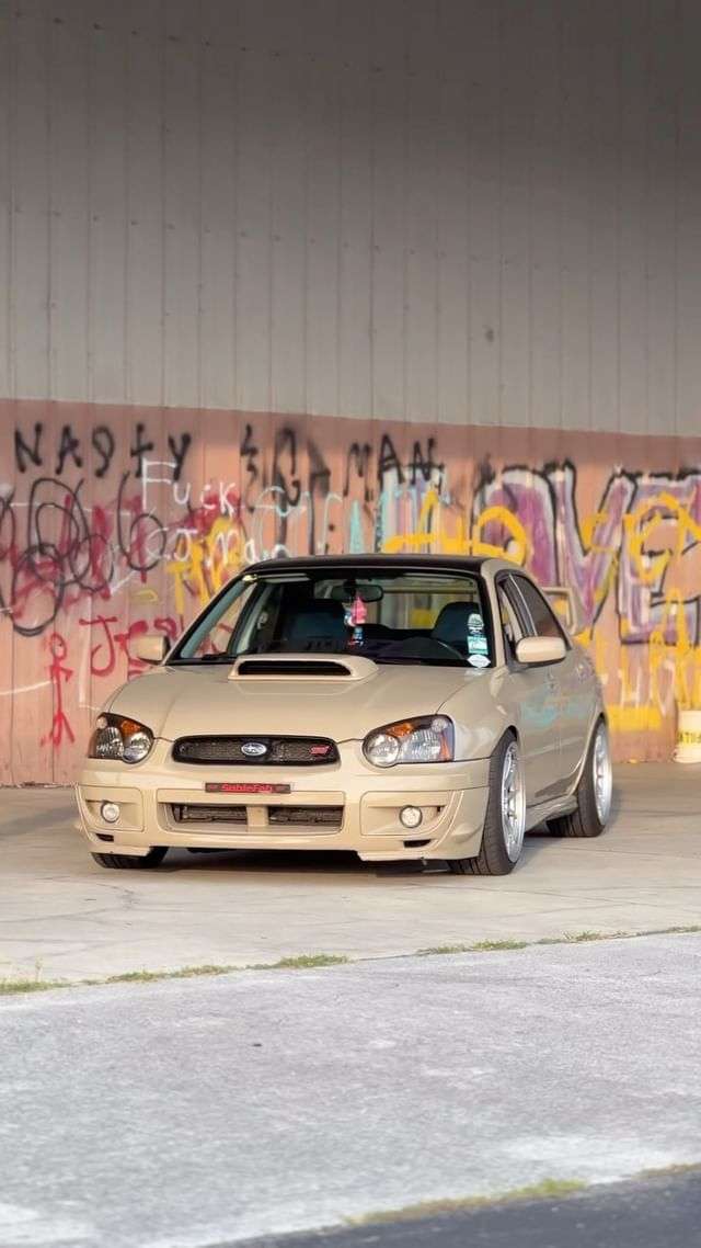 2005 Subaru Impreza fitted with NT03 18x9.5 27mm wheels