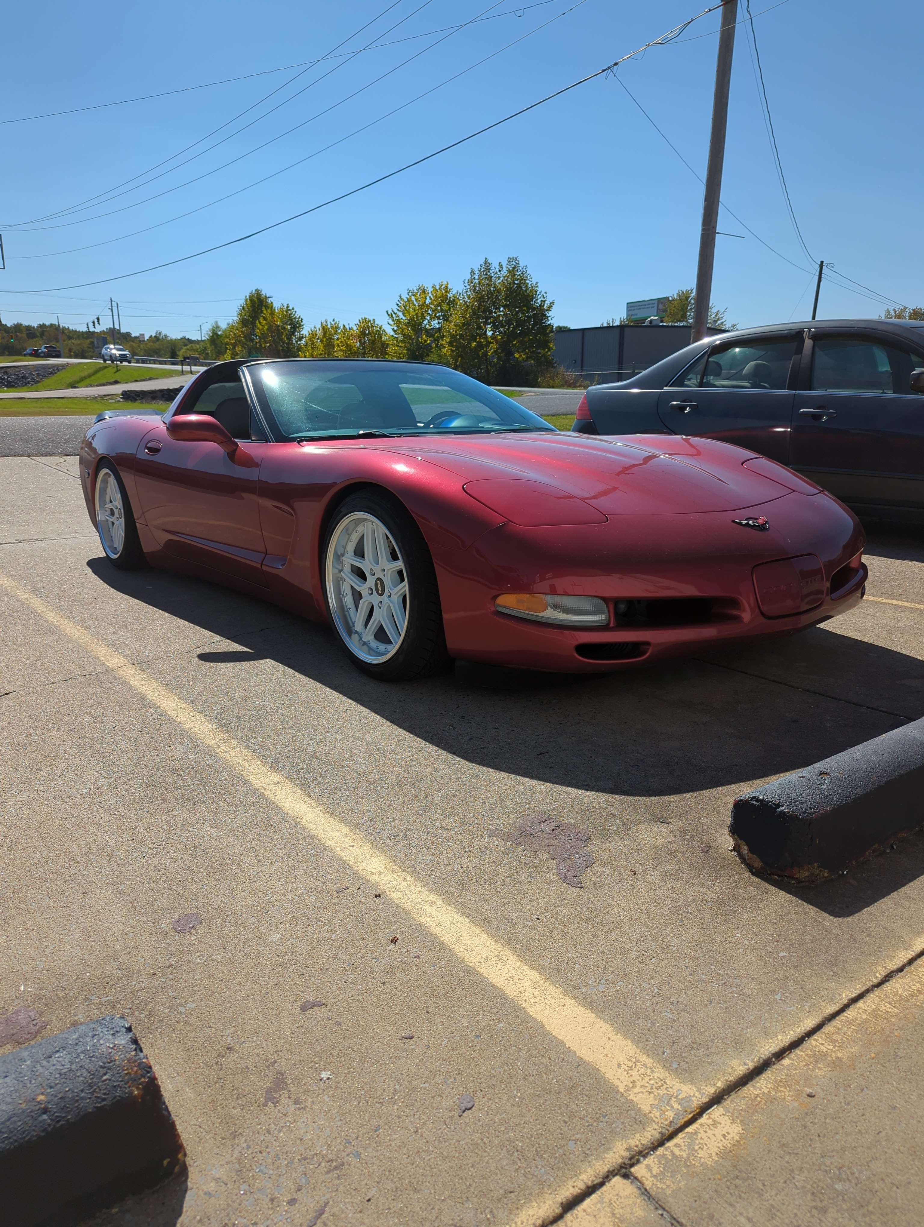 2002 Chevrolet Corvette fitted with CS15 18x9.5 35mm wheels