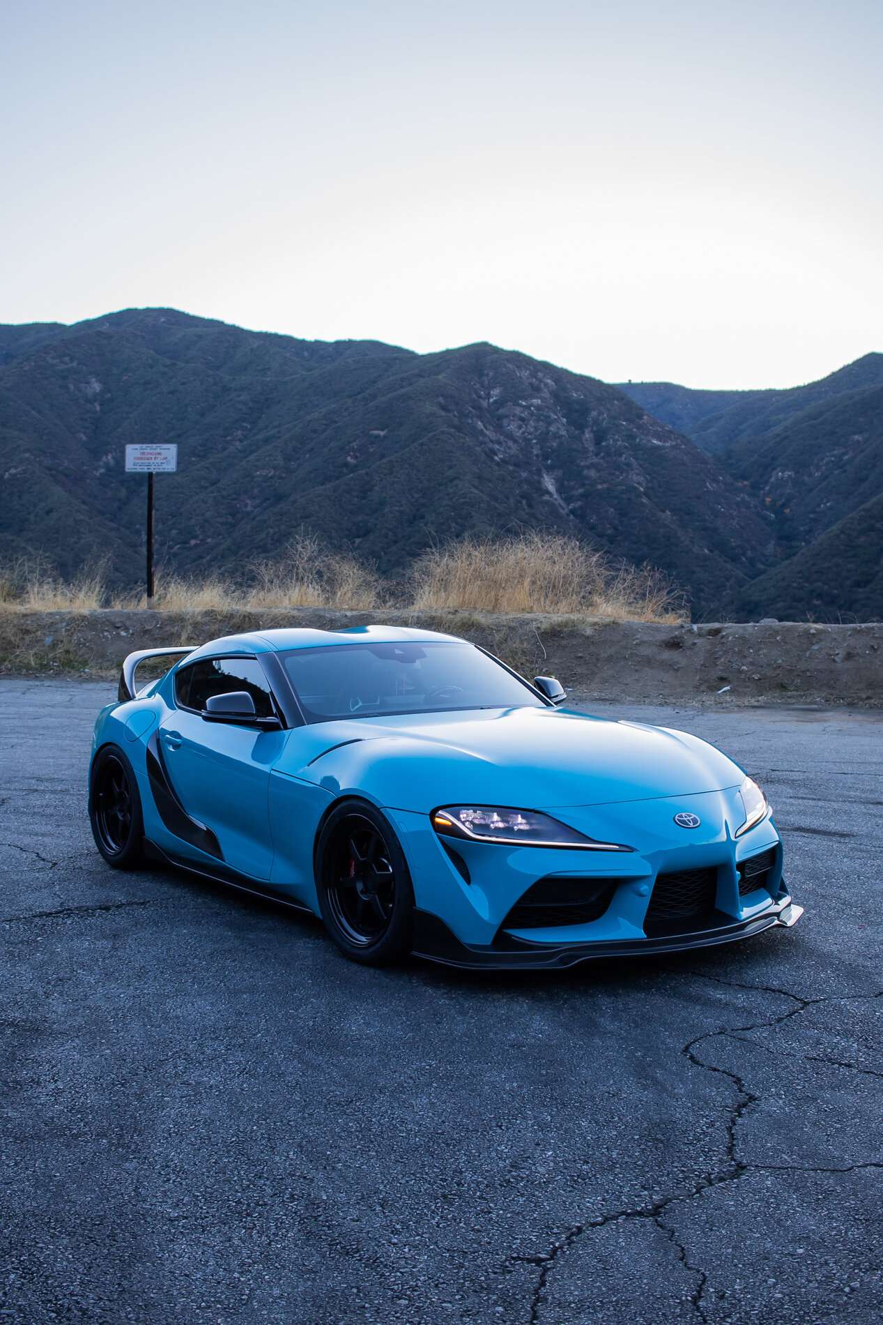 2020 Toyota GR Supra fitted with DS09 19x9.5 20mm wheels