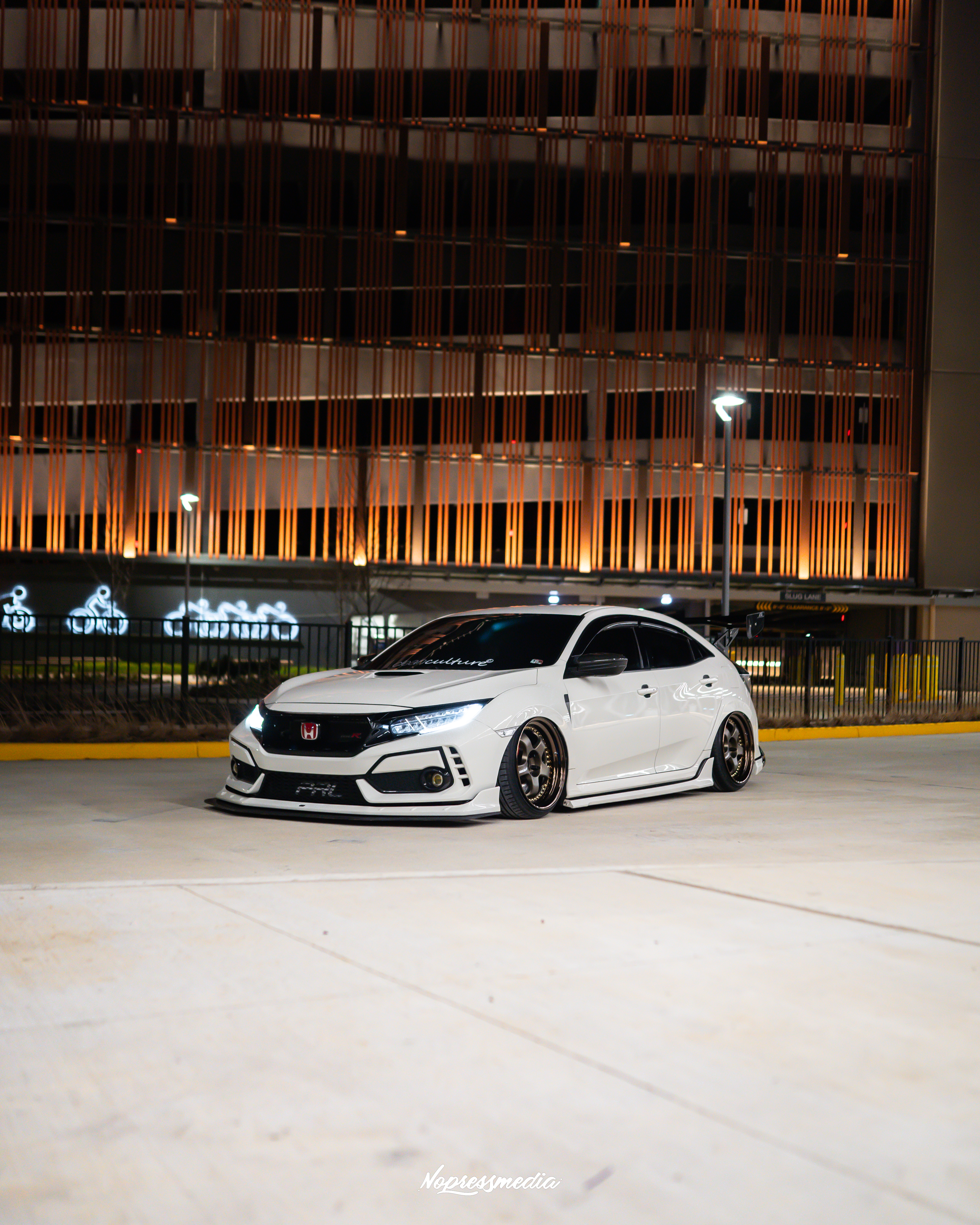 2019 Honda Civic fitted with Meister S1 3P 19x10.5 24mm wheels