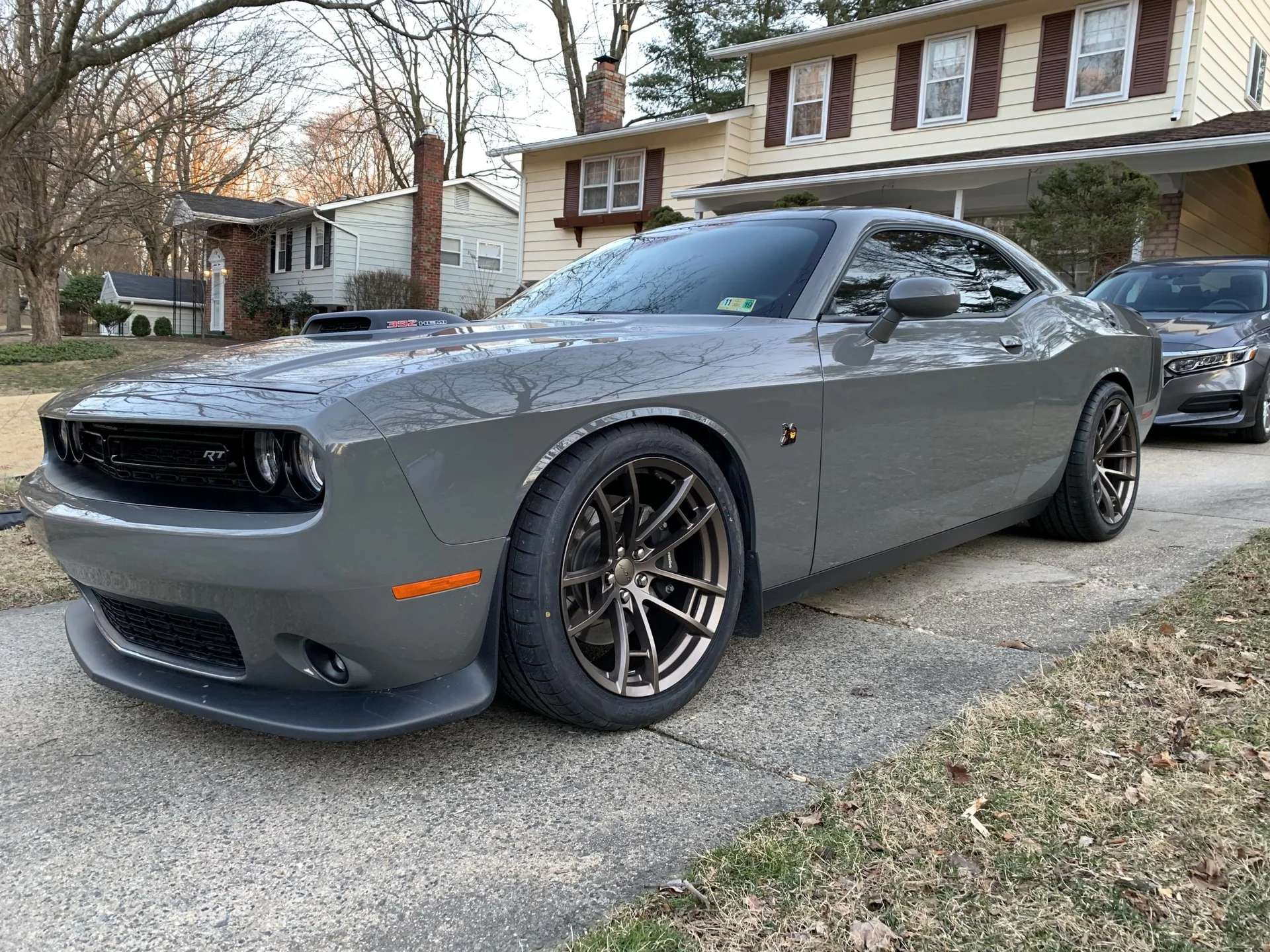 2017 Dodge Challenger · MRR Wheels MRR M392 Matte Bronze · 20x9.5 front / 20x11 rear