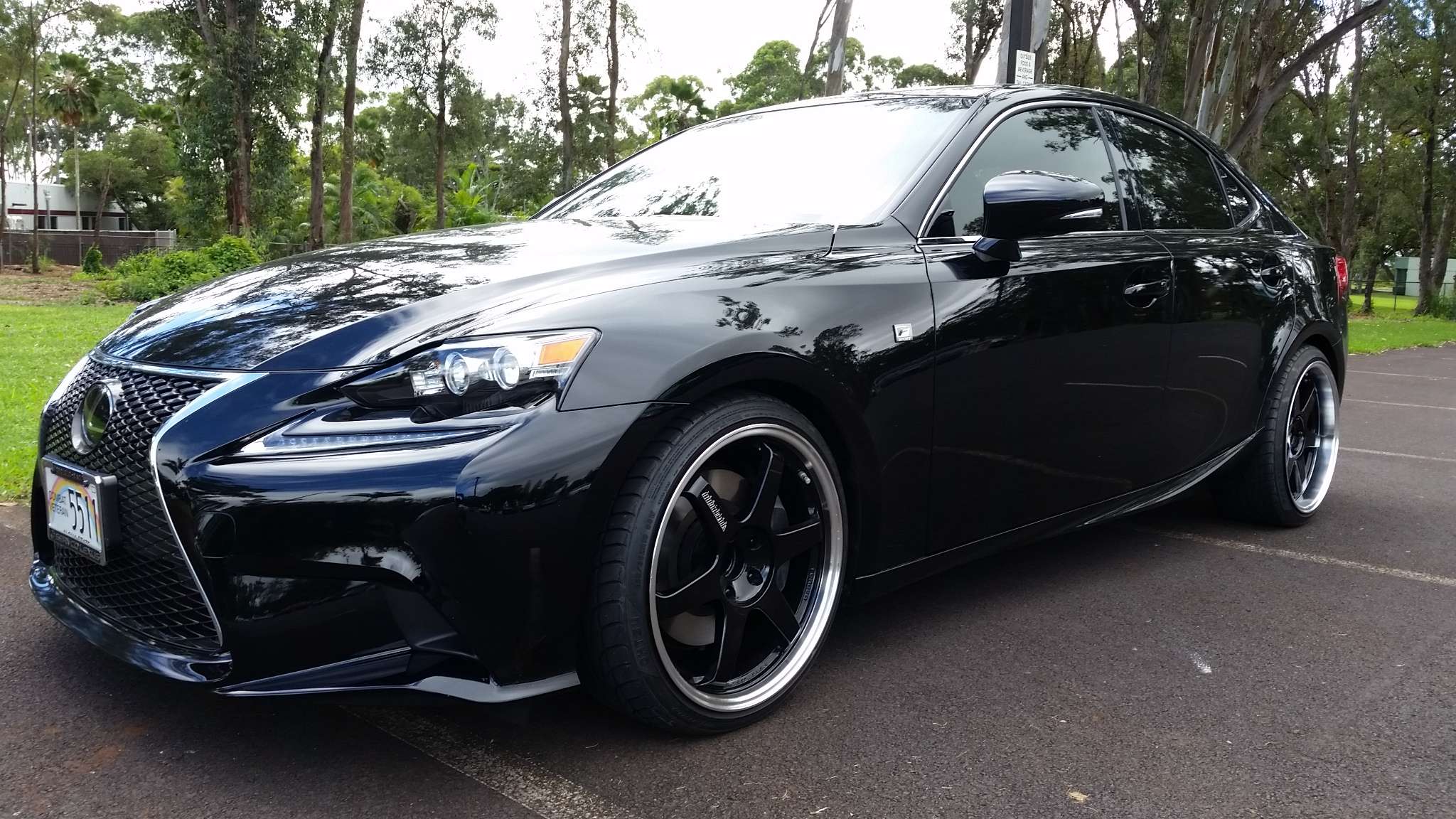 2015 Lexus IS350 · Volk Racing TE37 Black Time Attack · 19x9