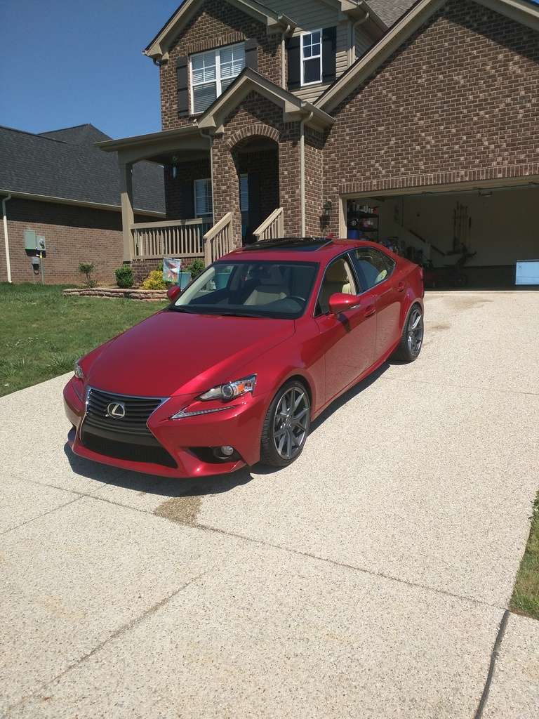 2014 Lexus IS250 fitted with KPS 19x8.5 38mm wheels
