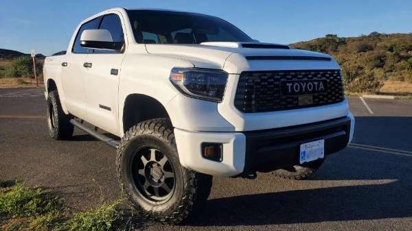 2020 Toyota Tundra fitted with MR701 - Matte Black 18x8 25mm wheels
