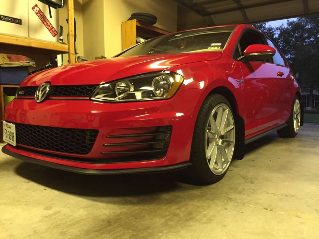 2012 Volkswagen GTI fitted with Rotiform SPF 18x8.5 45mm wheels