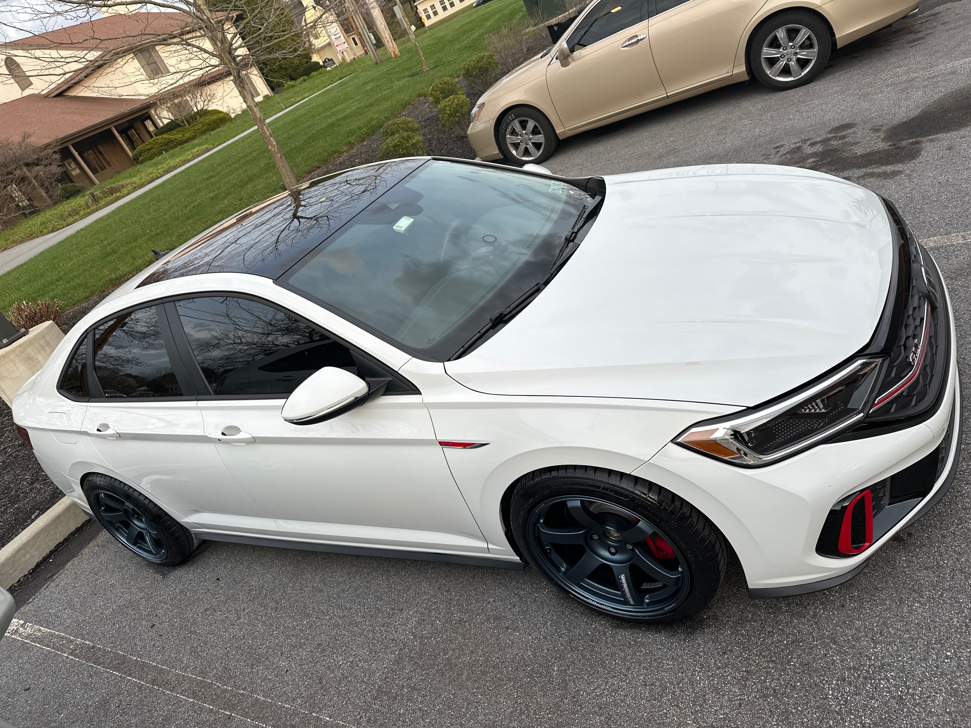 2023 Volkswagen Jetta fitted with TE37 Saga S-Plus 18x9.5 20mm wheels