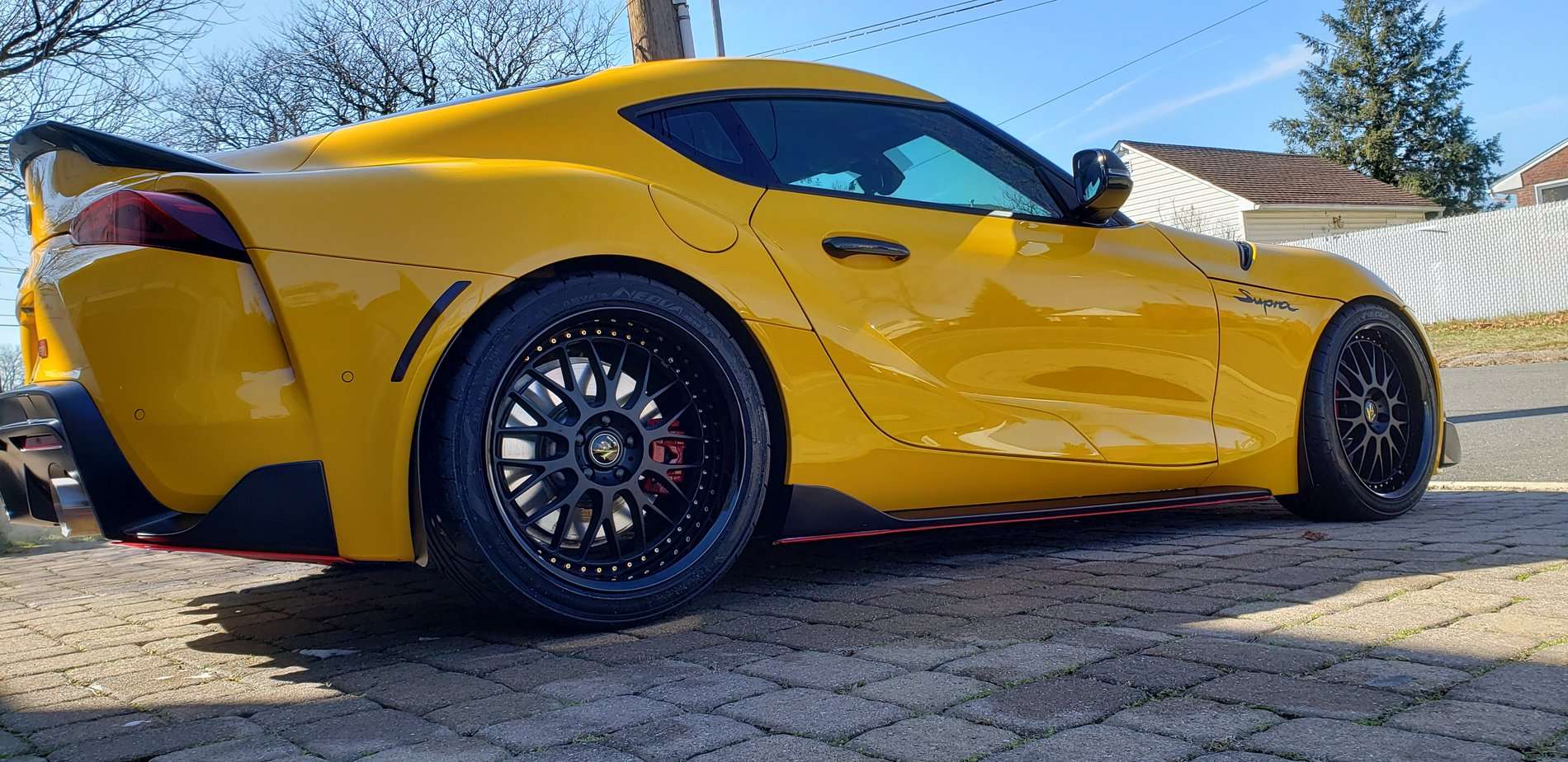 2020 Toyota GR Supra fitted with VS-XX 19x9.5 20mm wheels