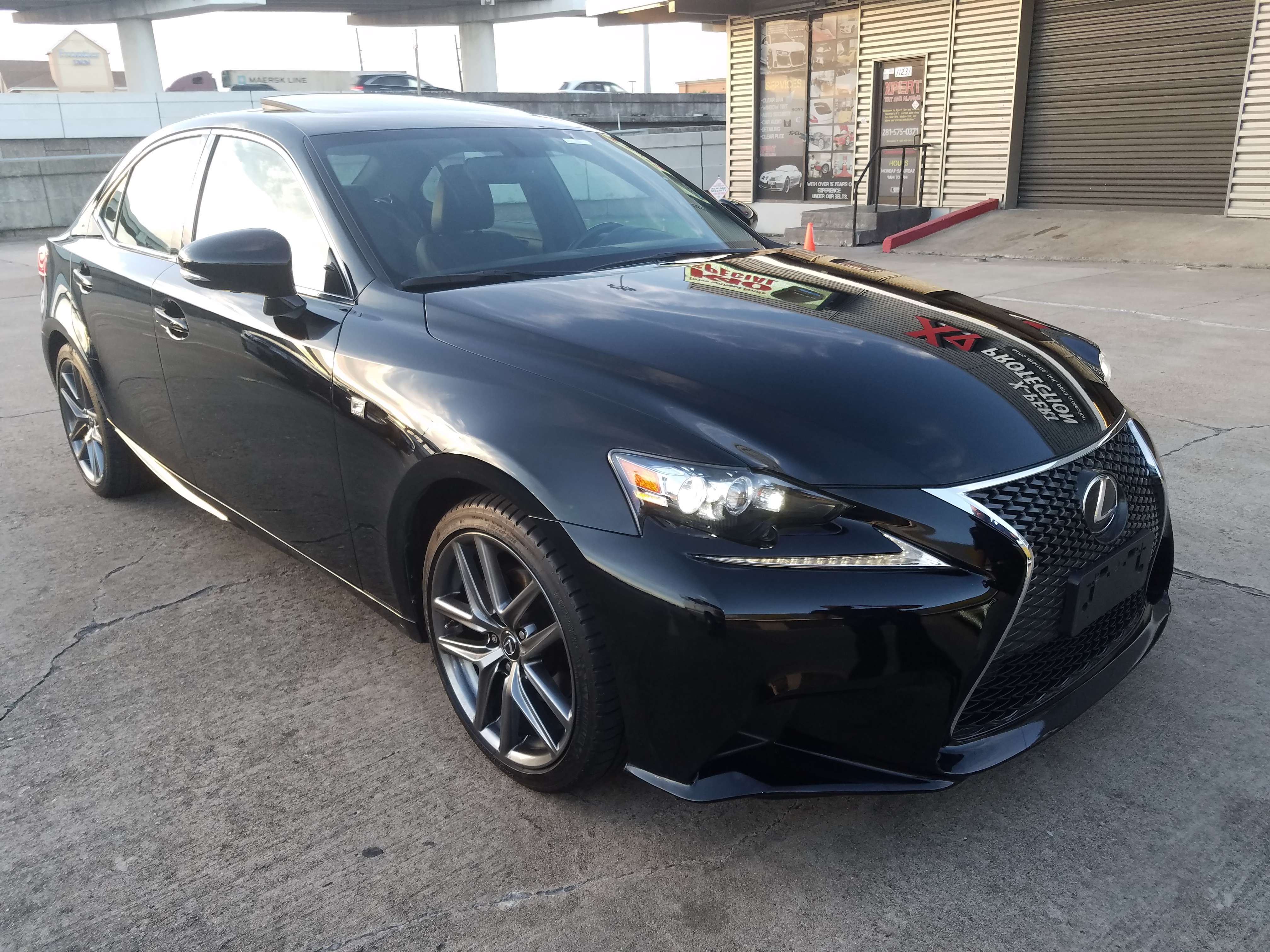 2014 Lexus IS250, on Vorsteiner Carbon Graphite 19x8.5 +35, Yokohama S.DRIVE 235/35R19, RS-R Half Down lowering springs