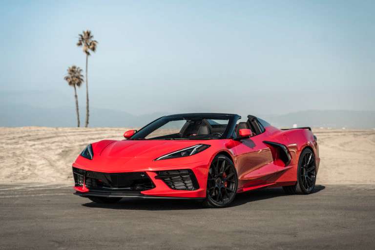 2022 Chevrolet Corvette fitted with BD-F18 22x12.5 65mm wheels