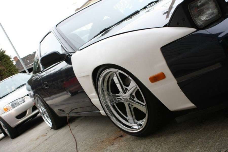 1992 Nissan 240SX fitted with Hot Wheels Sixty-Eight 17x9 0mm wheels