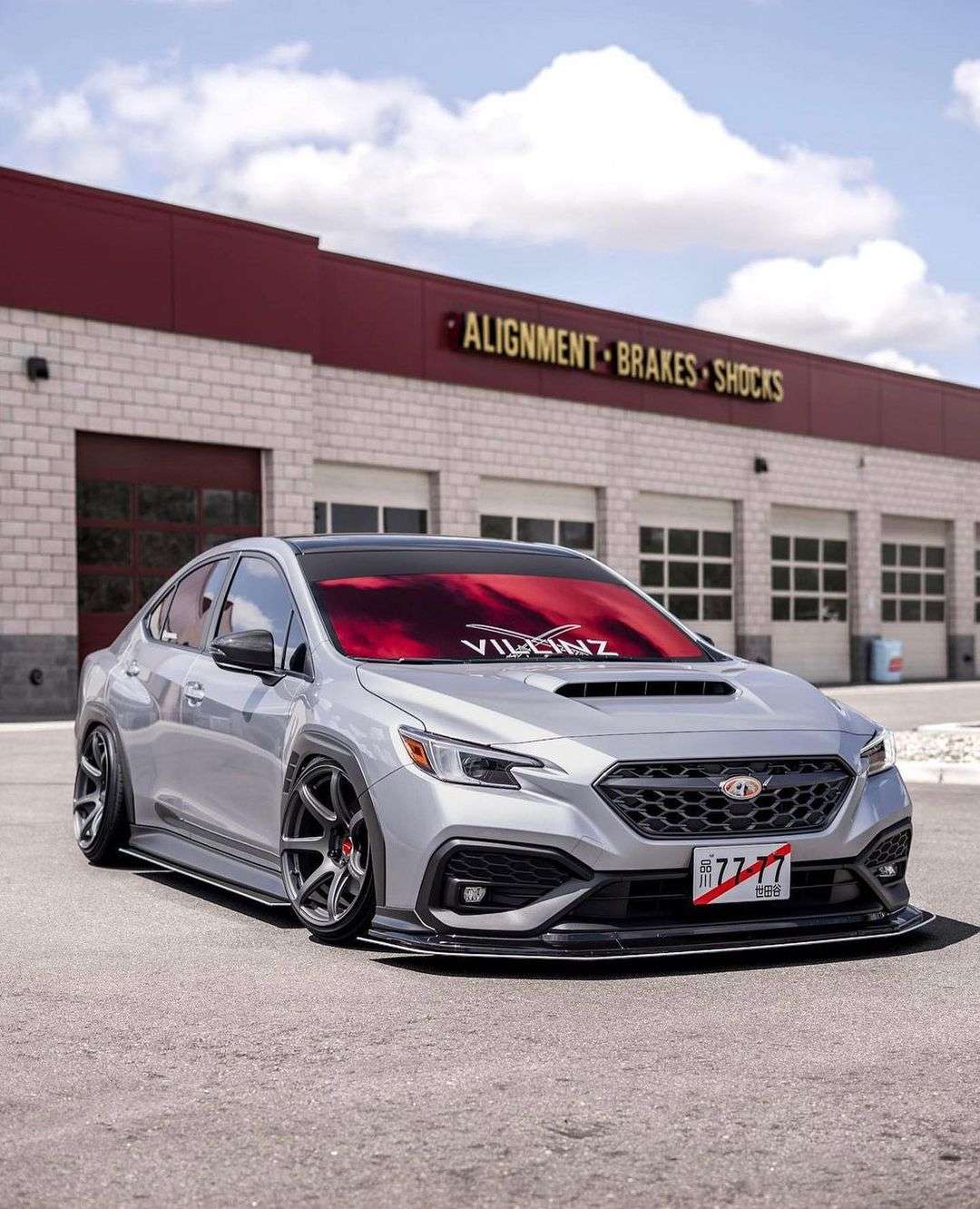 2018 Subaru WRX fitted with Emotion T7r 18x10.5 22mm wheels