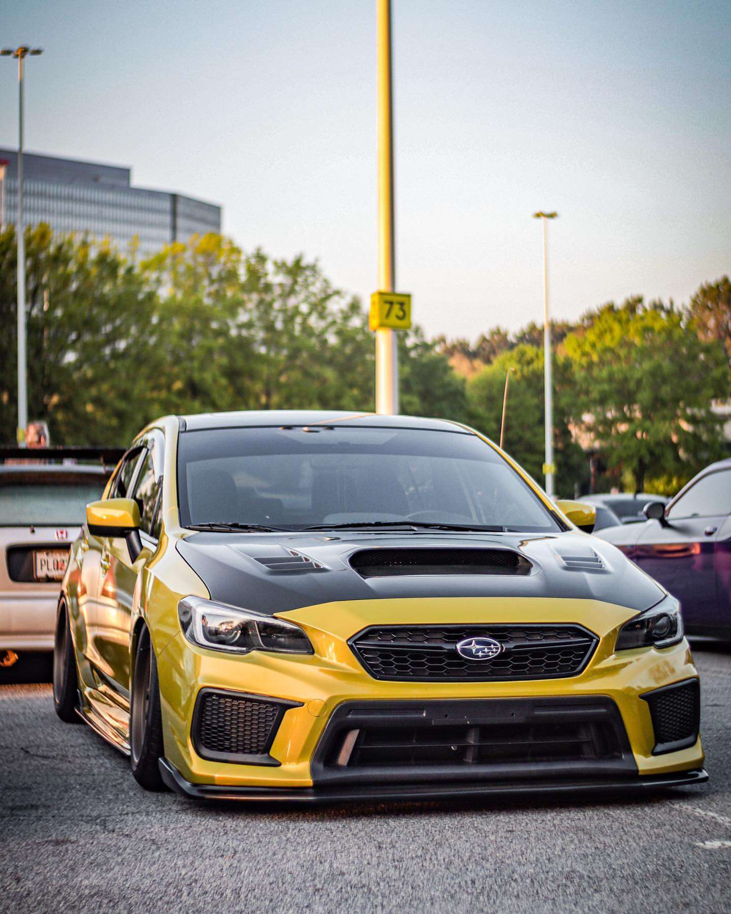 2015 Subaru WRX fitted with MB Battle 18x9 38mm wheels