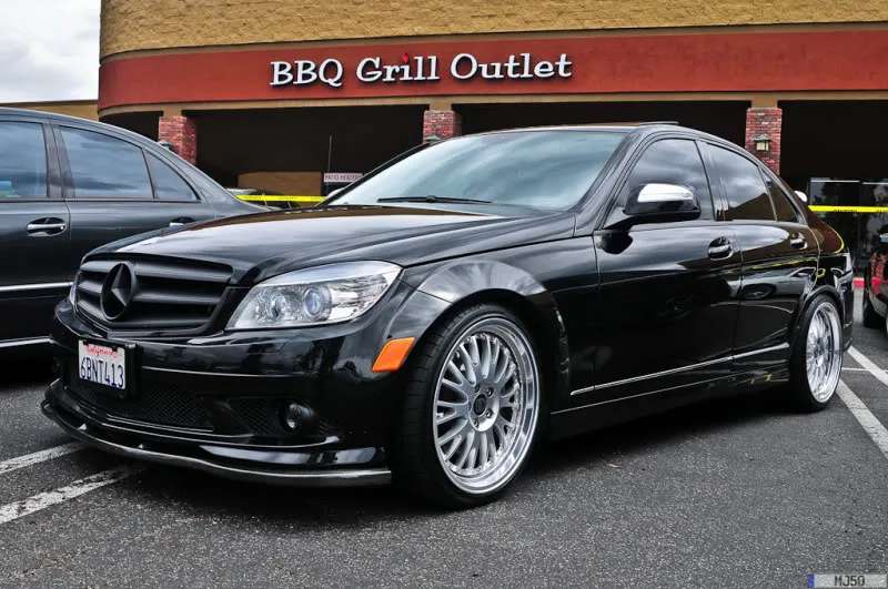 2011 Mercedes-Benz C300 fitted with Raderwerks STP-2 19x8.5 48mm wheels