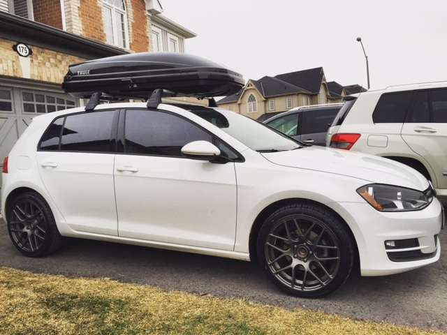 2015 Volkswagen Golf fitted with RTX Envy wheels 18x8 38mm wheels