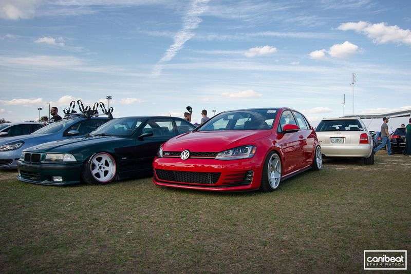 2012 Volkswagen Golf fitted with 3SDM 0.05 18x9.5 40mm wheels