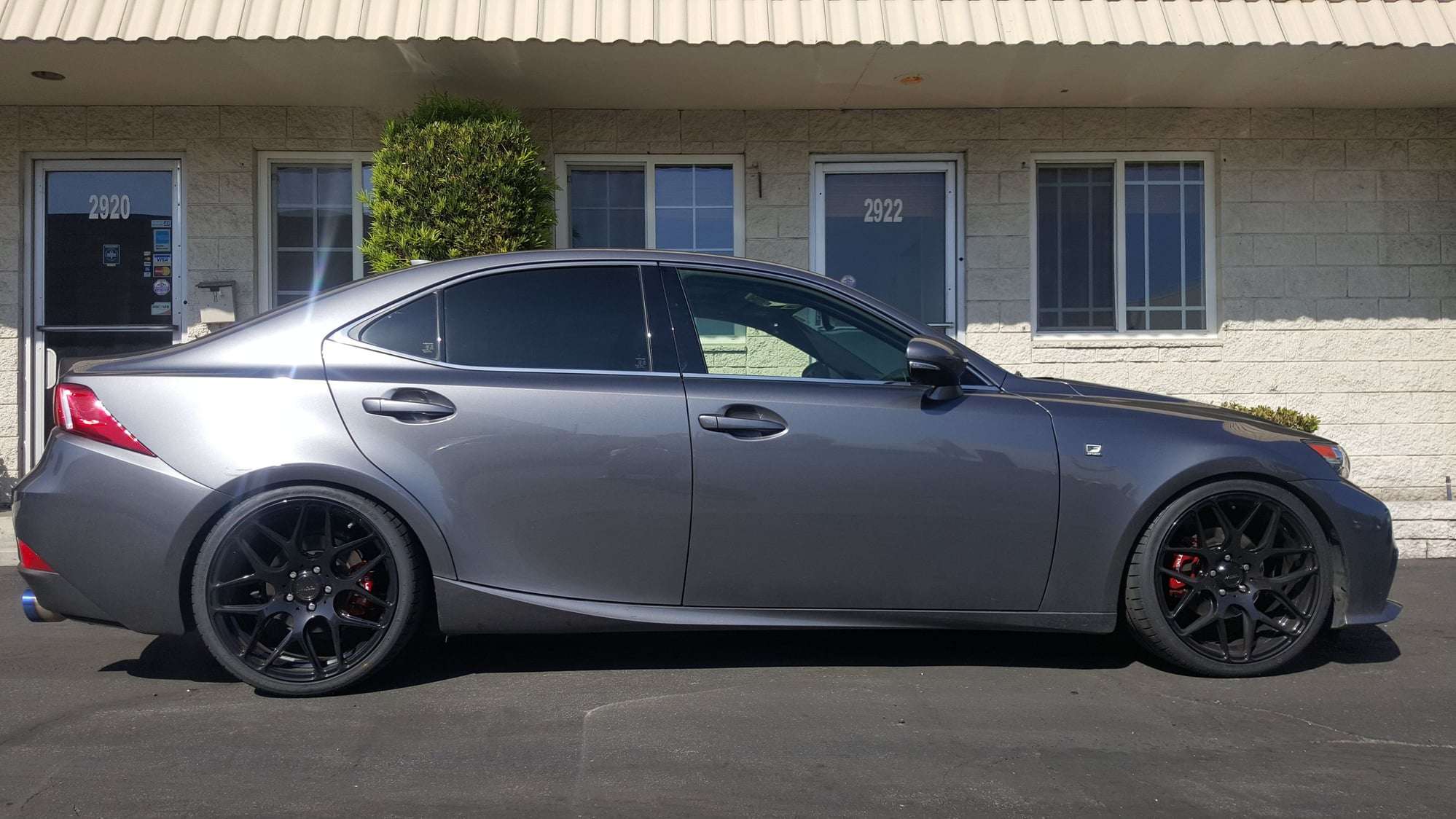 2014 Lexus IS250 fitted with Raijin 19x8.5 35mm wheels