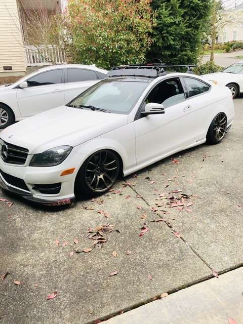 2013 Mercedes-Benz C350 fitted with CR Kai 18x9 35mm wheels