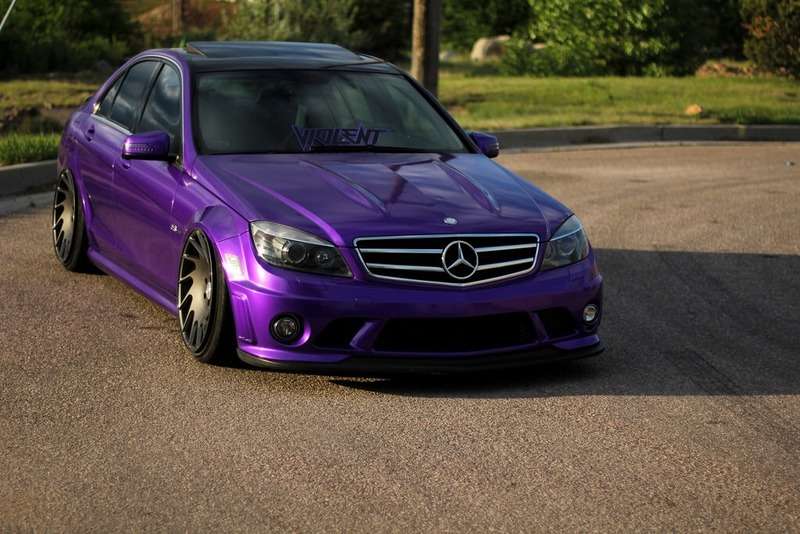 2009 Mercedes-Benz C63 AMG fitted with Vossen VLE-1 20x10.5 30mm wheels