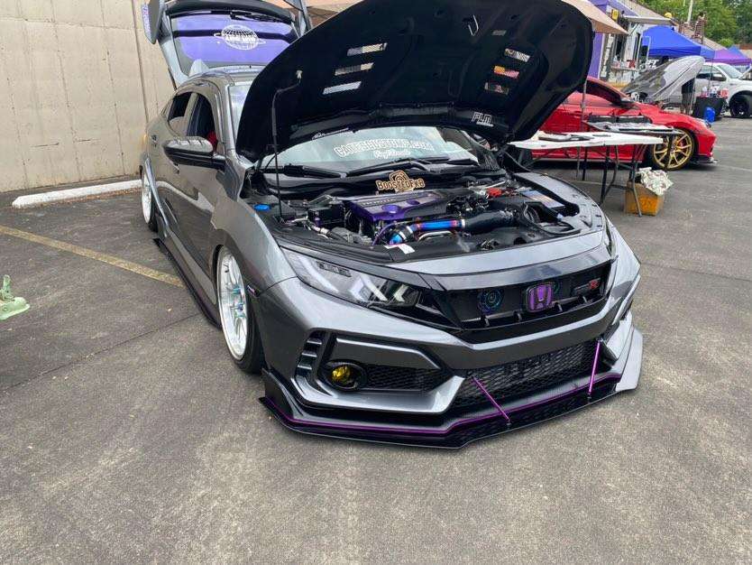 2017 Honda Civic fitted with AP8 18x10.5 22mm wheels