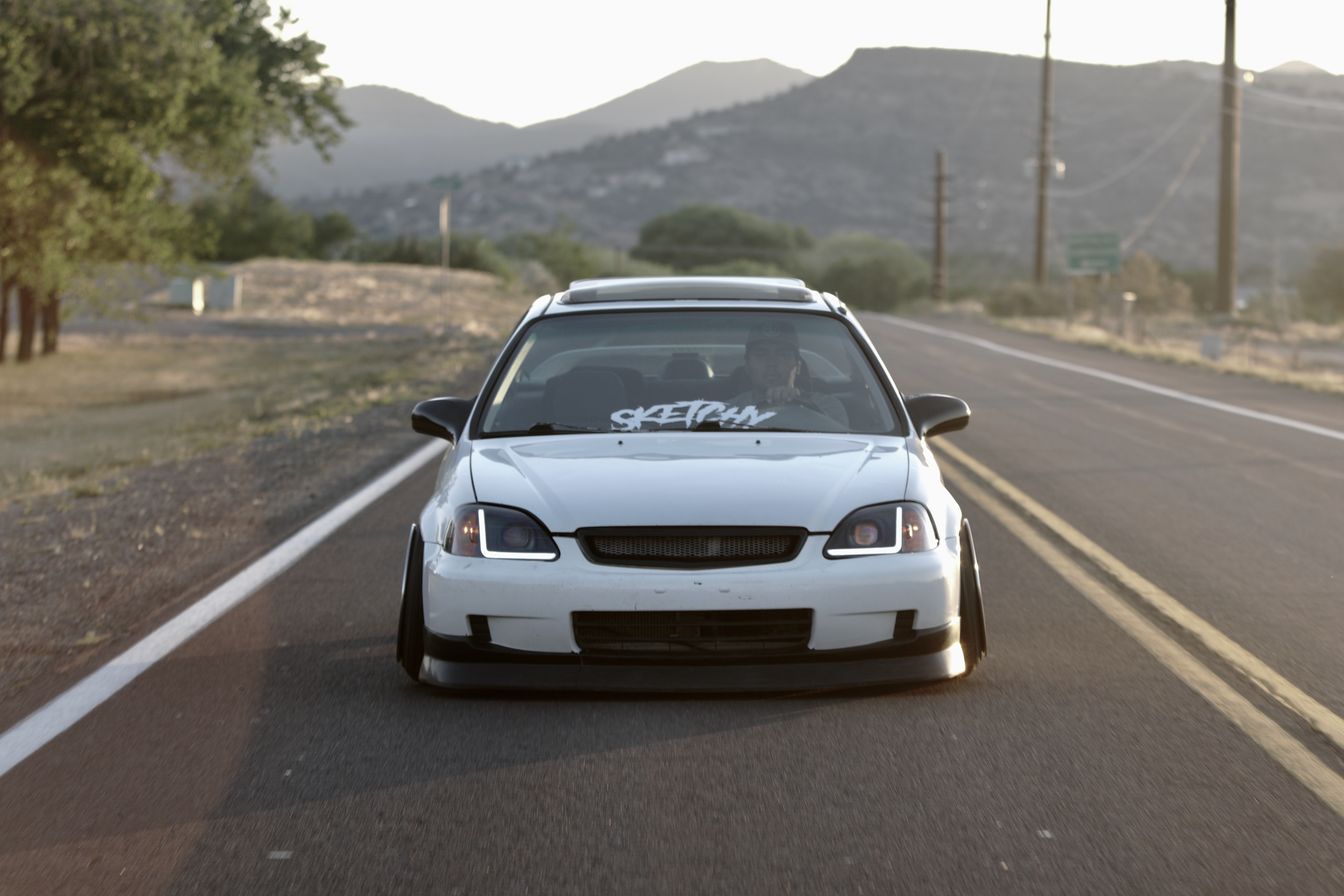 2000 Honda Civic fitted with Vskf 16x9.5 -15mm wheels