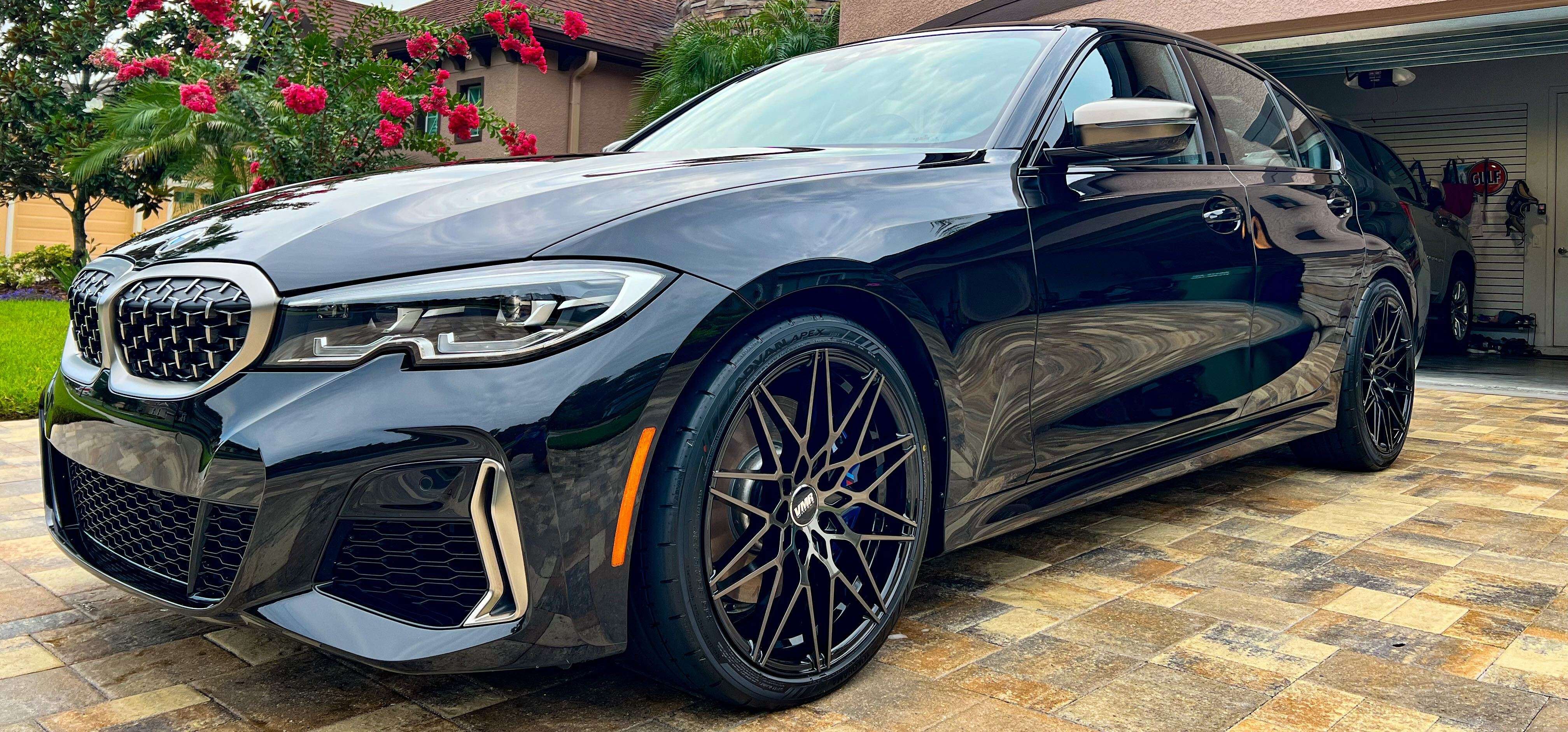 2020 BMW M340i fitted with V801 19x8.5 35mm wheels