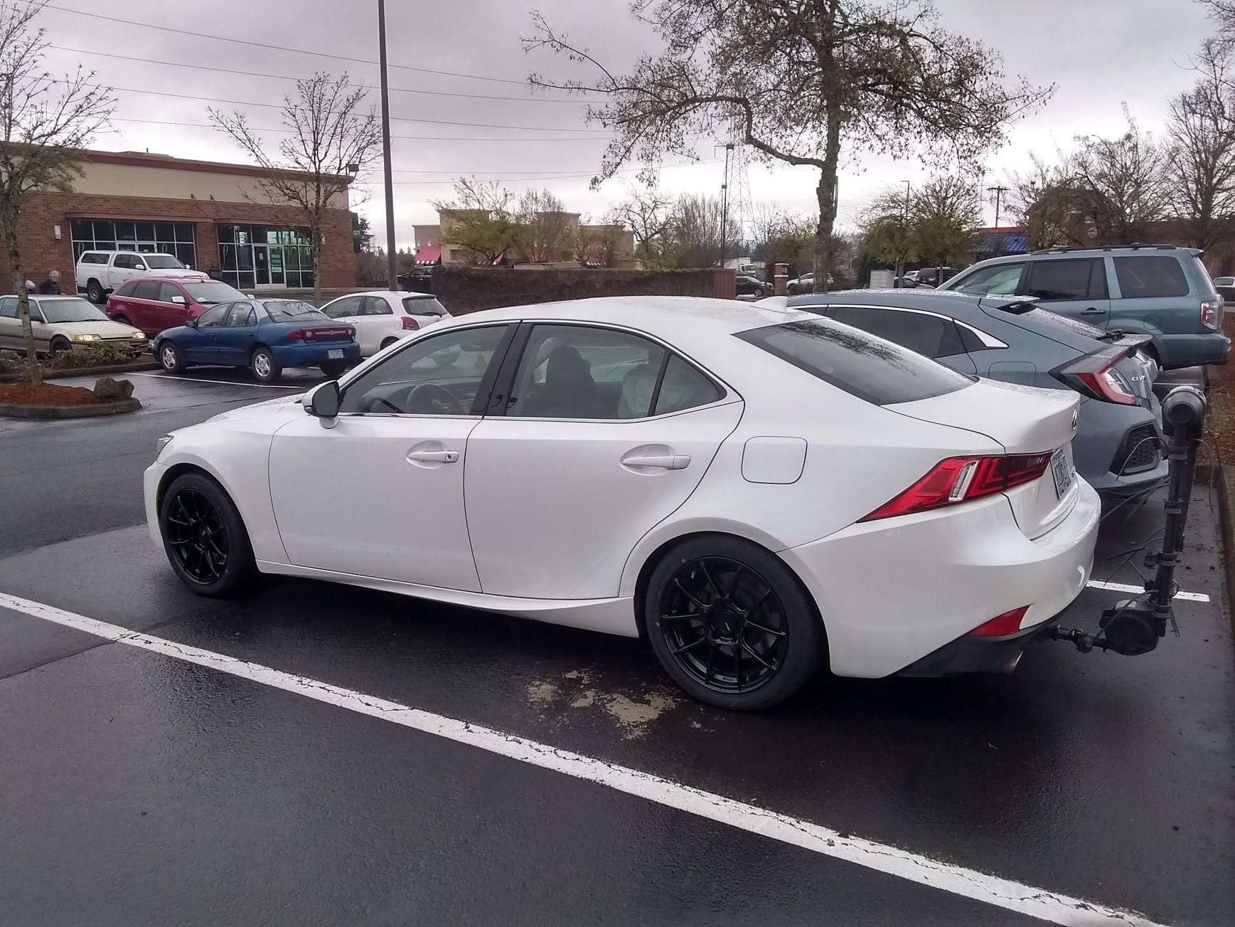 2016 Lexus IS300 fitted with TSV 17x9 40mm wheels