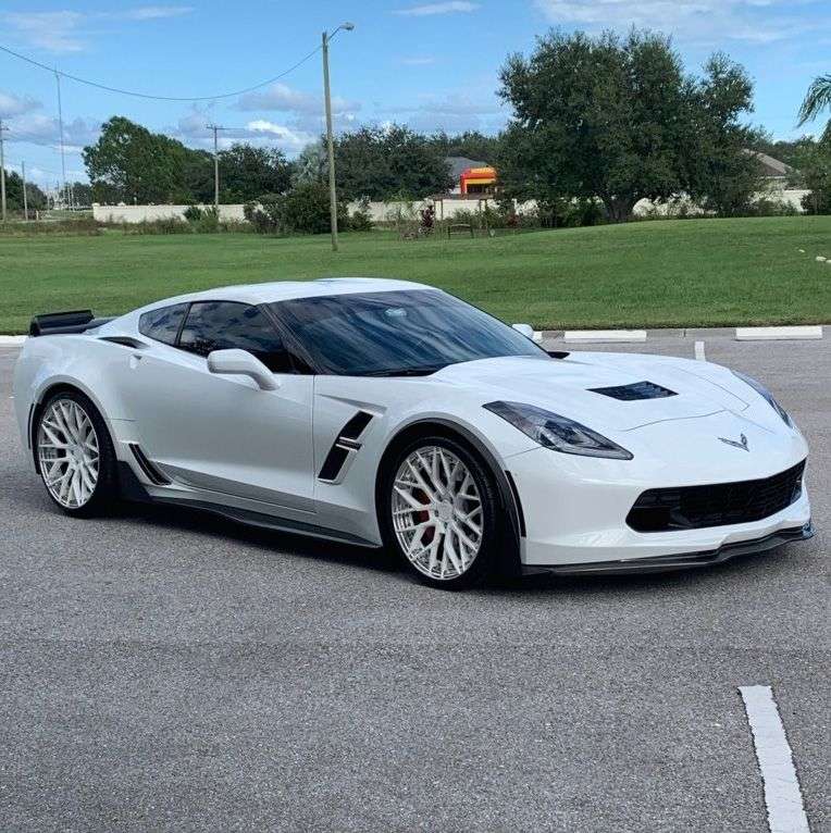 2019 Chevrolet Corvette fitted with HCA192S 21x12 52mm wheels