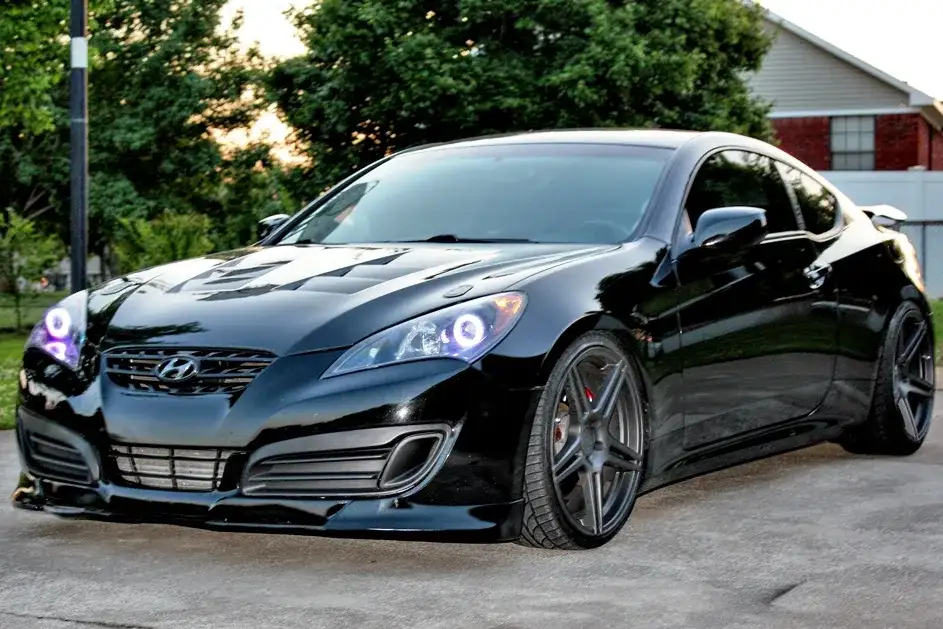 2013 Hyundai Genesis Coupe fitted with IC-S5 20x9 20mm wheels
