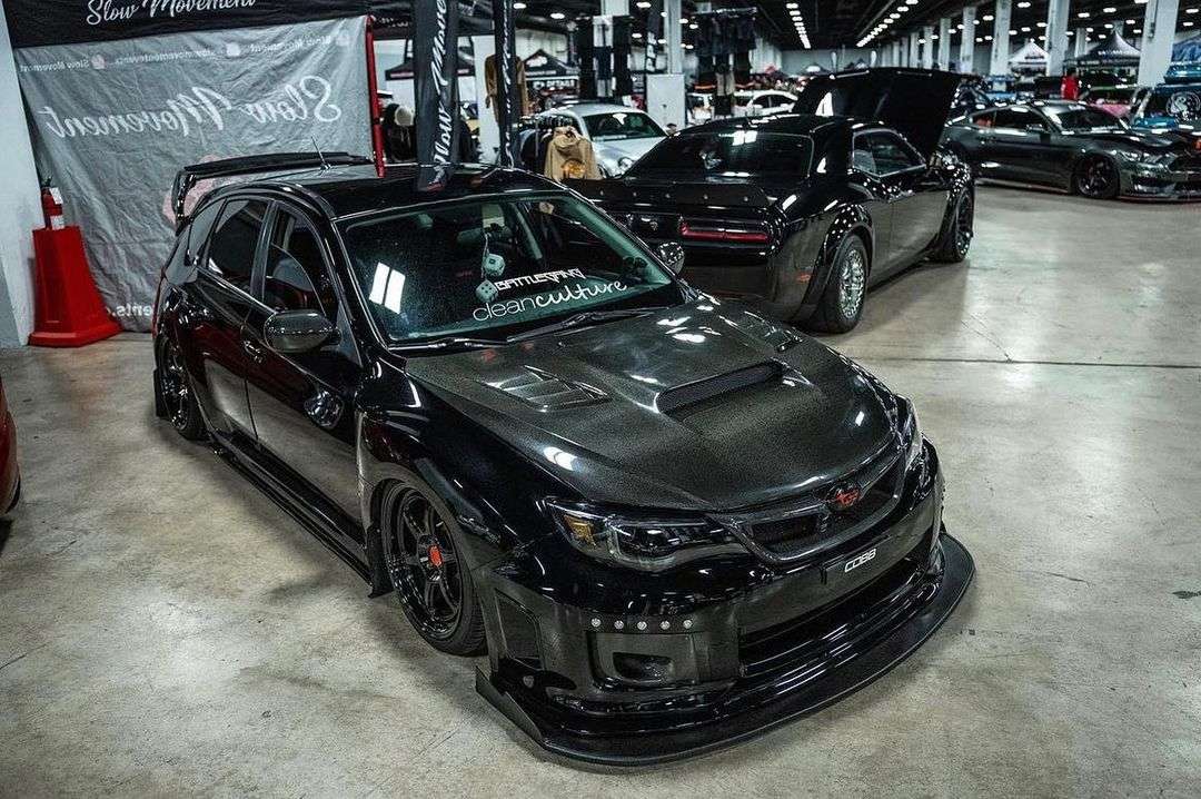 2014 Subaru Impreza fitted with Roku 18x9.5 38mm wheels