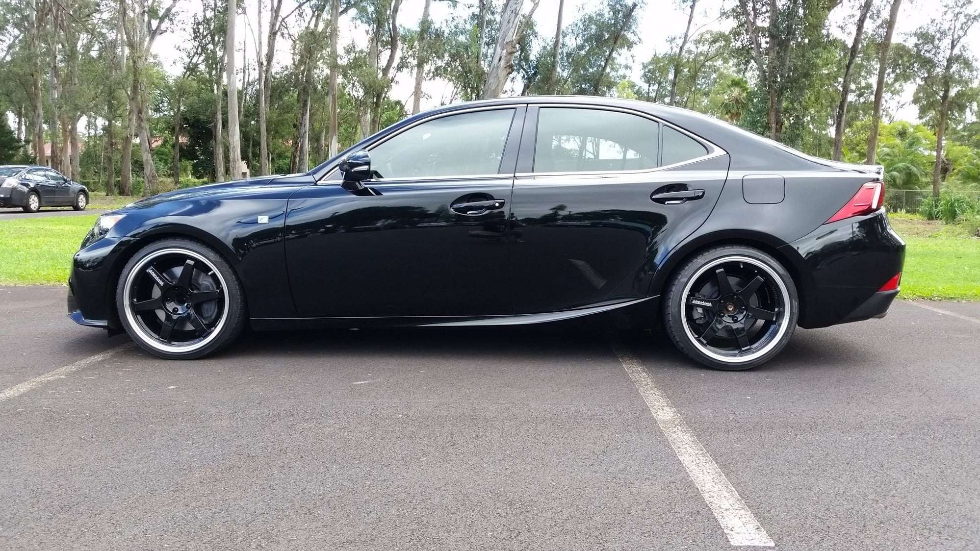2015 Lexus IS350 · Volk Racing VR TE37 Black · 19x9