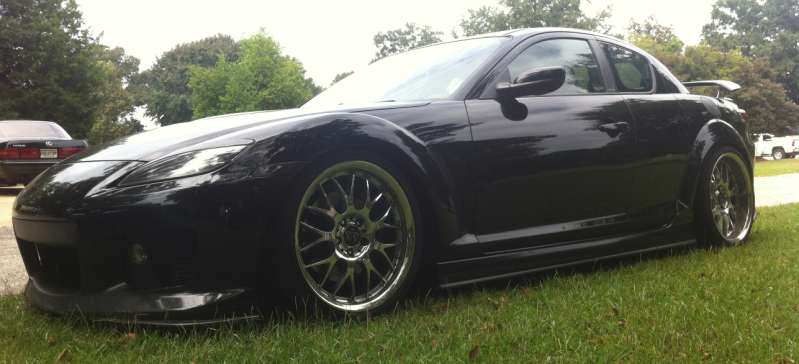 2005 Mazda RX-8 fitted with Rays Arthur Exchange 2pc 19x8.5 30mm wheels