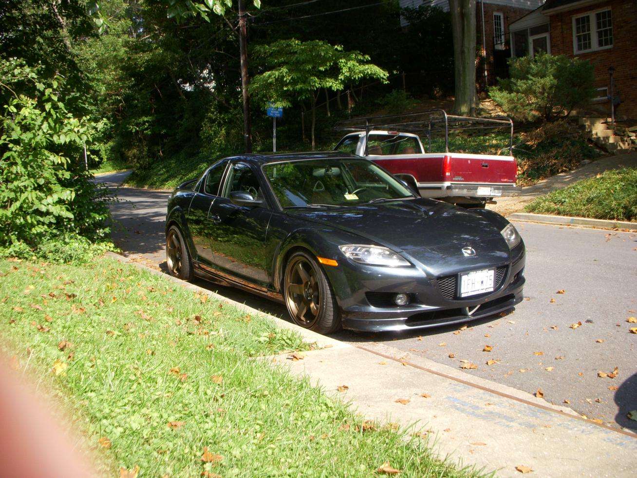2008 Mazda RX-8 fitted with P45-F 18x9.5 30mm wheels