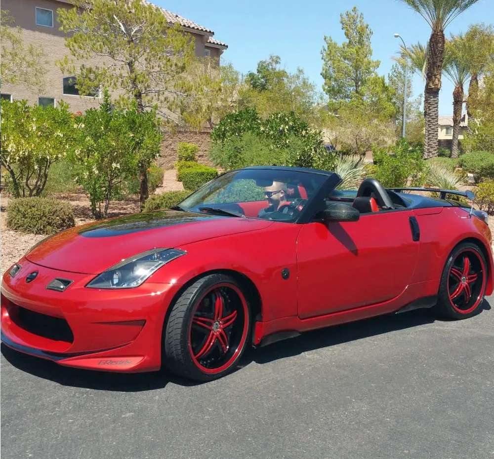 2008 Nissan 350Z fitted with Blitz - Custom 20x9.5 10mm wheels