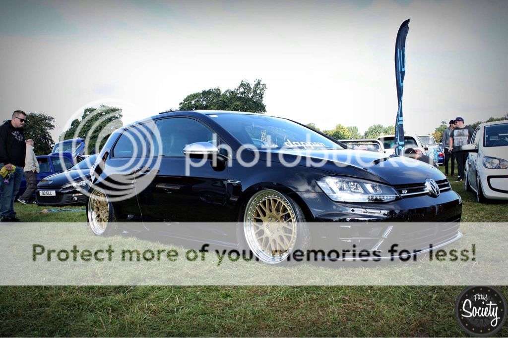 2013 Volkswagen Golf fitted with 3 Piece Rotiform 19x8.5 56mm wheels