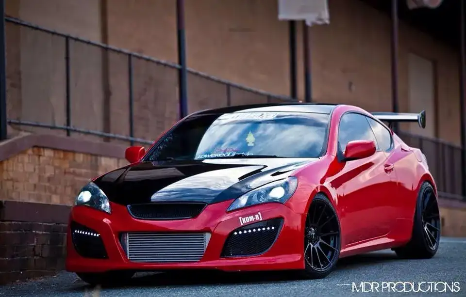 2013 Hyundai Genesis Coupe fitted with GF6 19x9.5 20mm wheels