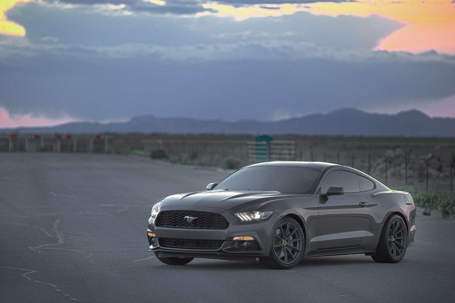 2016 Ford Mustang fitted with 57Getter 19x9.5 35mm wheels