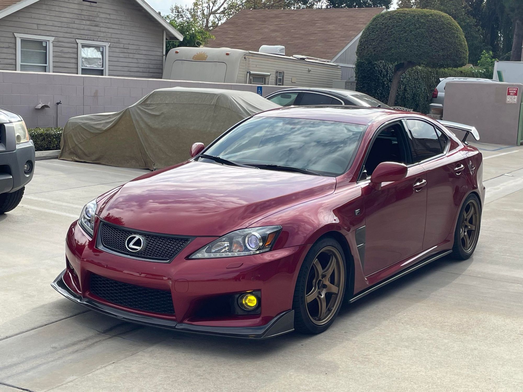 2010 Lexus IS F on Gram Lights 57CR wheels